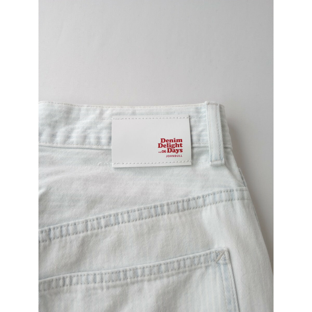 JOHNBULL ジョンブル 【DENIM DELIGHT DAYS】コットン 100％ デニム ストライプ ペインターパンツ ヴィンテージ加工 ライトブルー 白 28【中古】