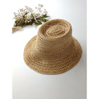 25SS KIJIMA TAKAYUKI キジマタカユキ STRAW HAT ラフィア ストロー ハット 麦わら帽子 ベージュ (AM＋3895)【中古】