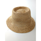 25SS KIJIMA TAKAYUKI キジマタカユキ STRAW HAT ラフィア ストロー ハット 麦わら帽子 ベージュ (AM＋3895)【中古】
