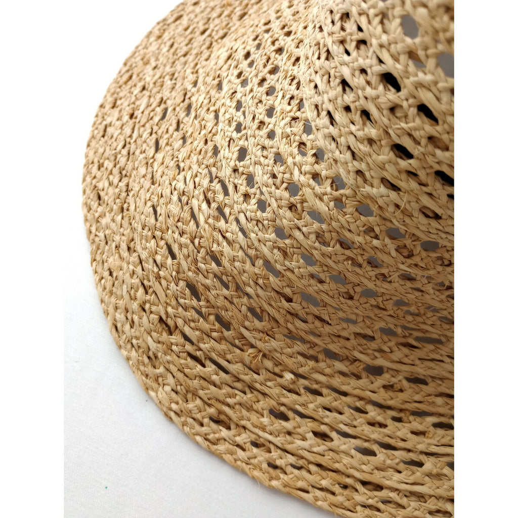 25SS KIJIMA TAKAYUKI キジマタカユキ STRAW HAT ラフィア ストロー ハット 麦わら帽子 ベージュ【中古】
