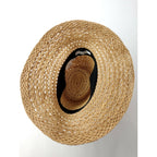 25SS KIJIMA TAKAYUKI キジマタカユキ STRAW HAT ラフィア ストロー ハット 麦わら帽子 ベージュ (AM＋3895)【中古】