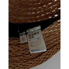 25SS KIJIMA TAKAYUKI キジマタカユキ STRAW HAT ラフィア ストロー ハット 麦わら帽子 ベージュ (AM＋3895)【中古】