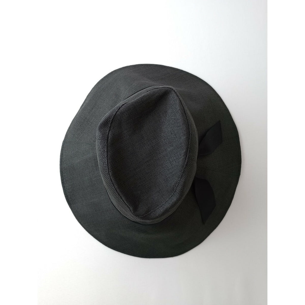 KIJIMA TAKAYUKI キジマタカユキ PAPER CLOTH SOFTHAT（WIDE）ペーパー クロス ソフト ハット 帽子 1 黒 ブラック【中古】