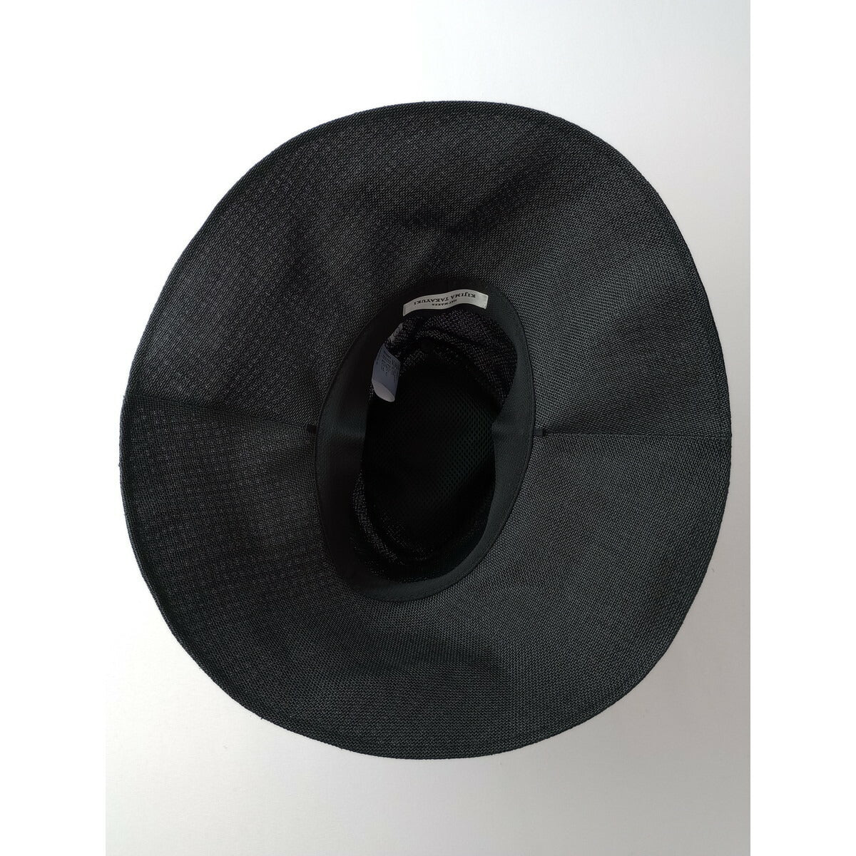 KIJIMA TAKAYUKI キジマタカユキ PAPER CLOTH SOFTHAT（WIDE）ペーパー クロス ソフト ハット 帽子 1 黒 ブラック【中古】