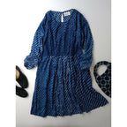 khadi and co BESS NIELSEN カディーアンドコー ベスニールセン インド製 ハンドメイド ロング ワンピース ブルー L【中古】