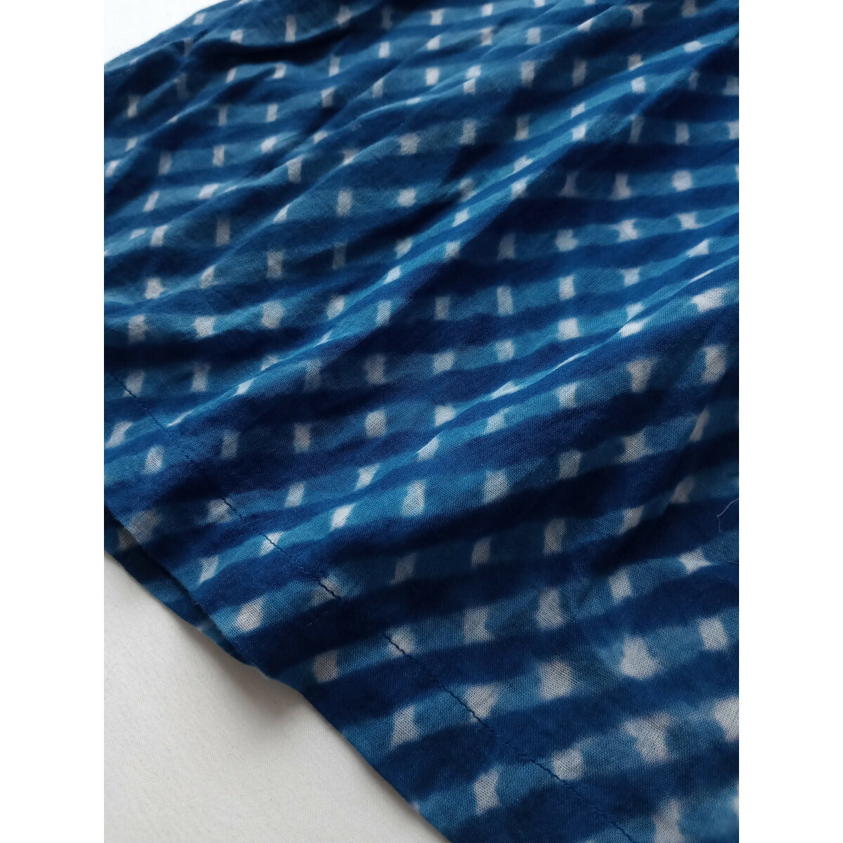 khadi and co BESS NIELSEN カディーアンドコー ベスニールセン インド製 ハンドメイド ロング ワンピース ブルー L【中古】