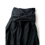 TOUJOURS トゥジュー コットン ウール タイ スタイル パンツ グレー F【中古】