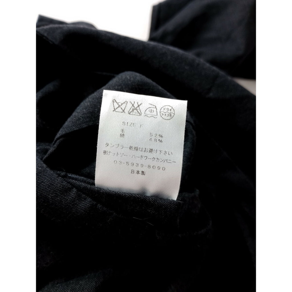 TOUJOURS トゥジュー コットン ウール タイ スタイル パンツ グレー F【中古】