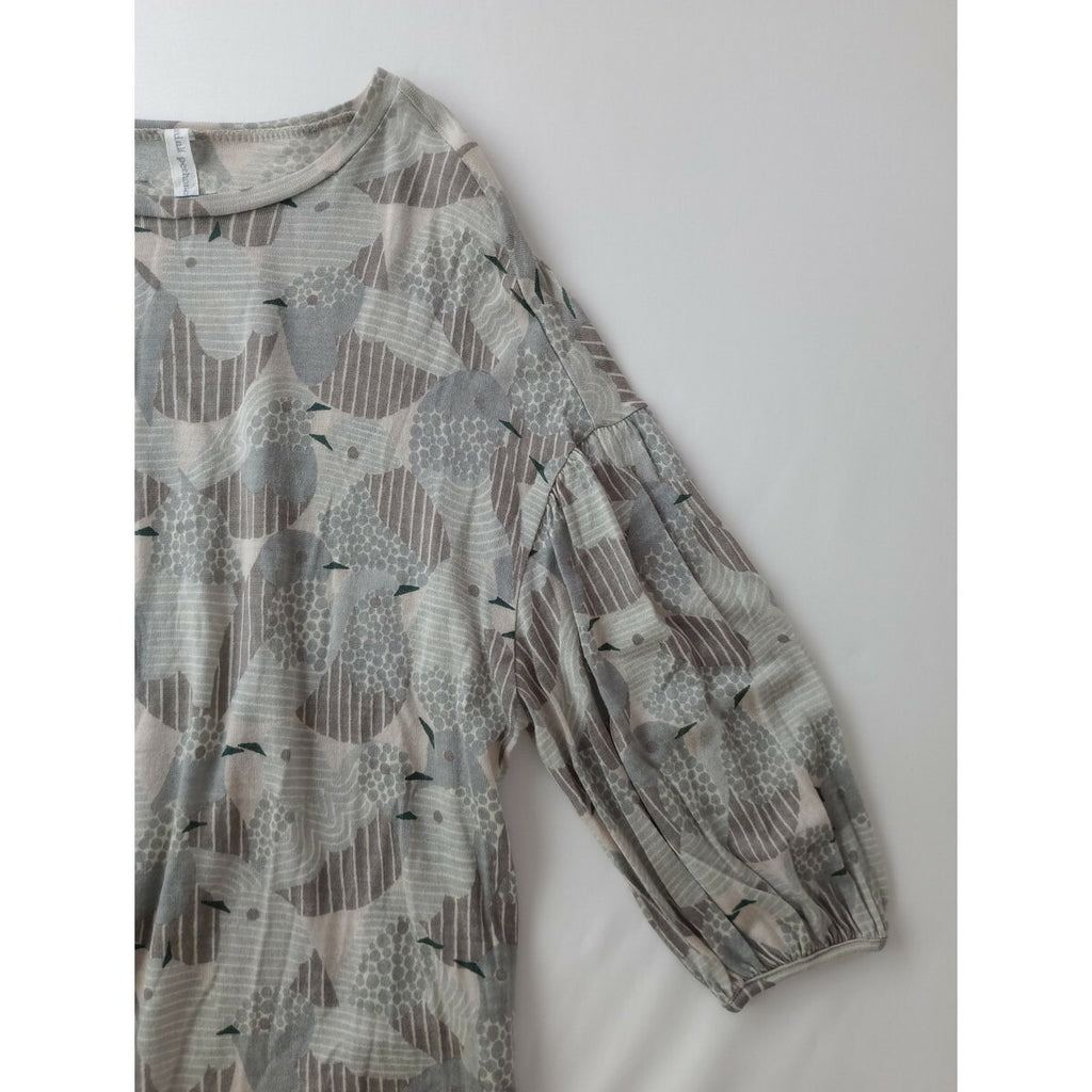 mina perhonen ミナペルホネン singing merrily ウール トップス グレー 36【中古】