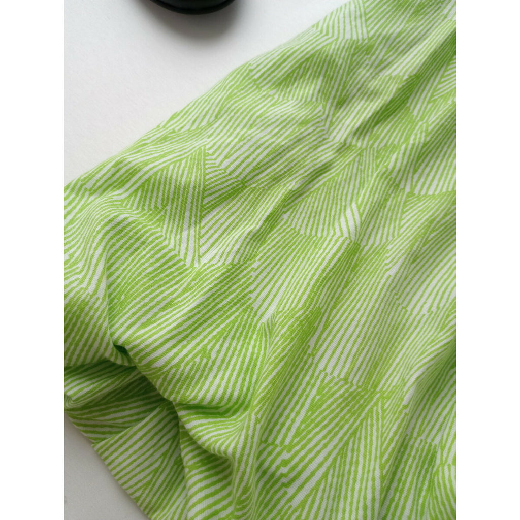 mina perhonen ミナペルホネン　ripple marks コットン　長袖　ワンピース　グリーン　38【中古】