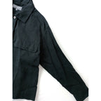 24SS MARGARET HOWELL マーガレットハウエル LIGHT LINEN SHIRT リネン 麻 100％ シャツ 長袖　ブラウス　黒 ブラック 2【中古】