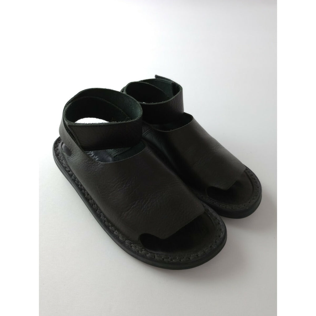 trippen トリッペン ハグ HUG レザー サンダル 黒 ブラック 37 23.5 靴【中古】