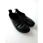 trippen トリッペン Common コモンサイドゴア レザー スリッポン シューズ 靴 黒 ブラック 38【中古】