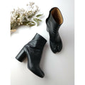 Margiela メゾンマルジェラ 足袋 ブーツ  靴  レザー 38 ヒール 8cm 黒 ブラック 【中古】