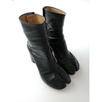 Margiela メゾンマルジェラ 足袋 ブーツ  靴  レザー 38 ヒール 8cm 黒 ブラック 【中古】