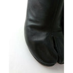Margiela メゾンマルジェラ 足袋 ブーツ  靴  レザー 38 ヒール 8cm 黒 ブラック 【中古】