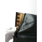 Margiela メゾンマルジェラ 足袋 ブーツ  靴  レザー 38 ヒール 8cm 黒 ブラック 【中古】