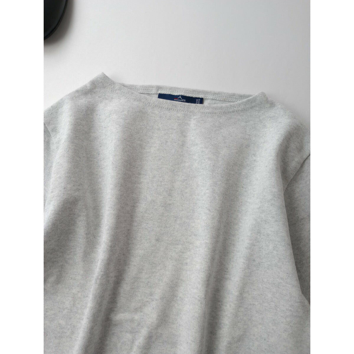 SAINT JAMES セントジェームス 厚手 コットン ボートネック ウェッソン 半袖 カットソー トップス グレー XS【中古】