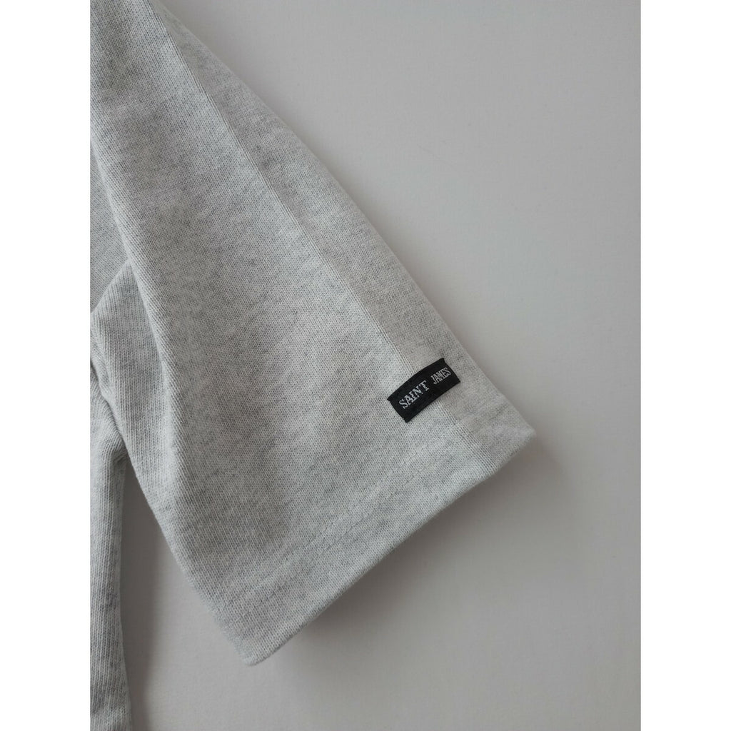 SAINT JAMES セントジェームス 厚手 コットン ボートネック ウェッソン 半袖 カットソー トップス グレー XS【中古】