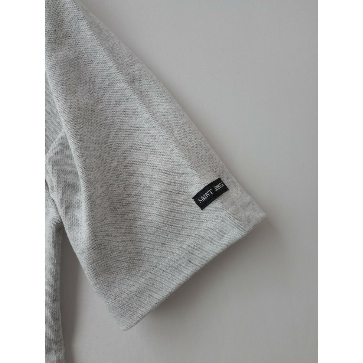 SAINT JAMES セントジェームス 厚手 コットン ボートネック ウェッソン 半袖 カットソー トップス グレー XS【中古】