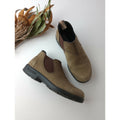 Blundstone ブランドストーン スエード レザー ローカット サイド ゴア ショート ブーツ ベージュ 24.5 5 靴【中古】