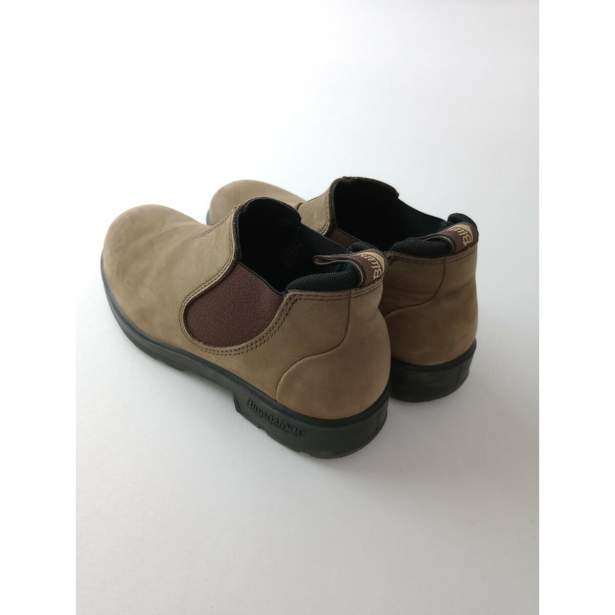 Blundstone ブランドストーン スエード レザー ローカット サイド ゴア ショート ブーツ ベージュ 24.5 5 靴【中古】