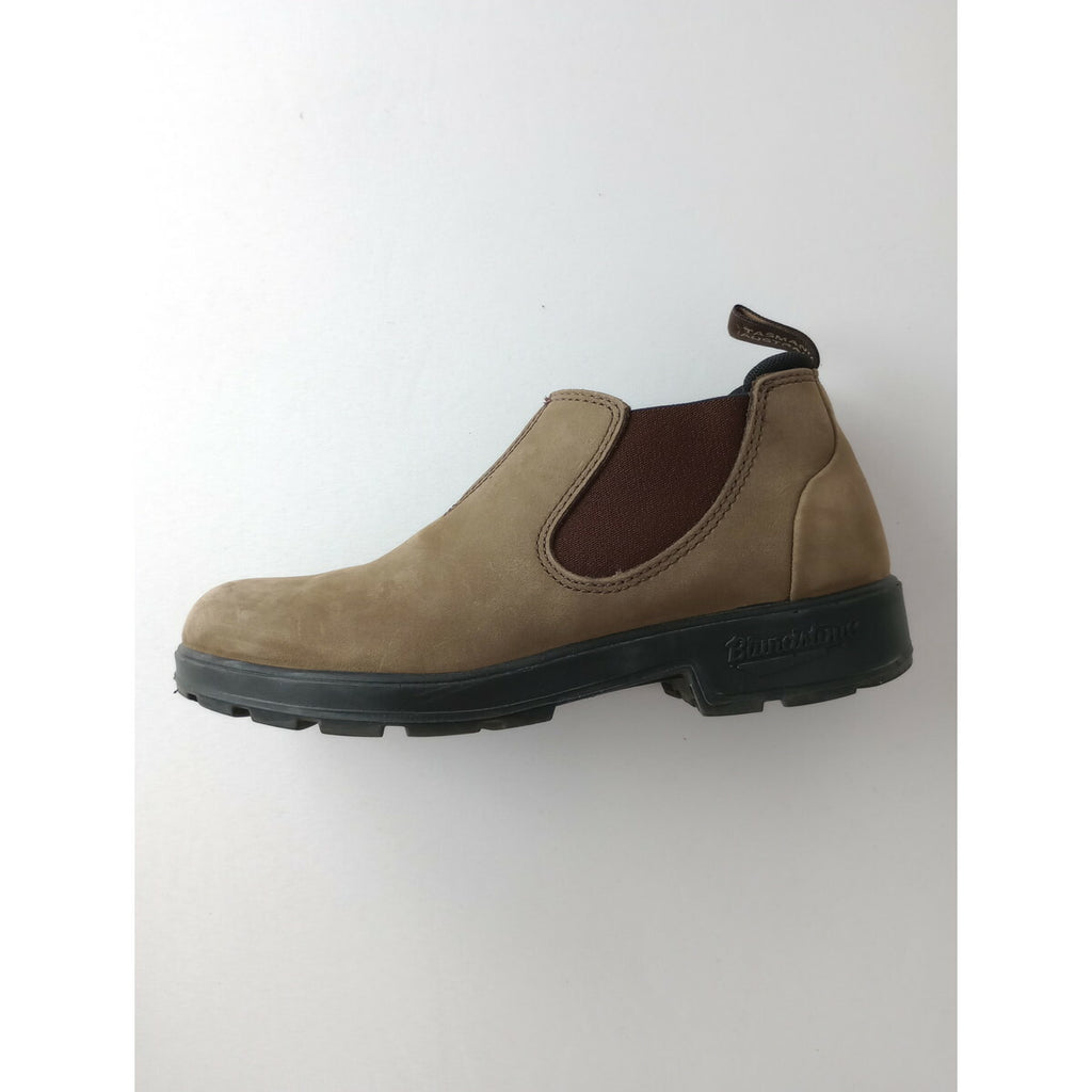 Blundstone ブランドストーン スエード レザー ローカット サイド ゴア ショート ブーツ ベージュ 24.5 5 靴【中古】