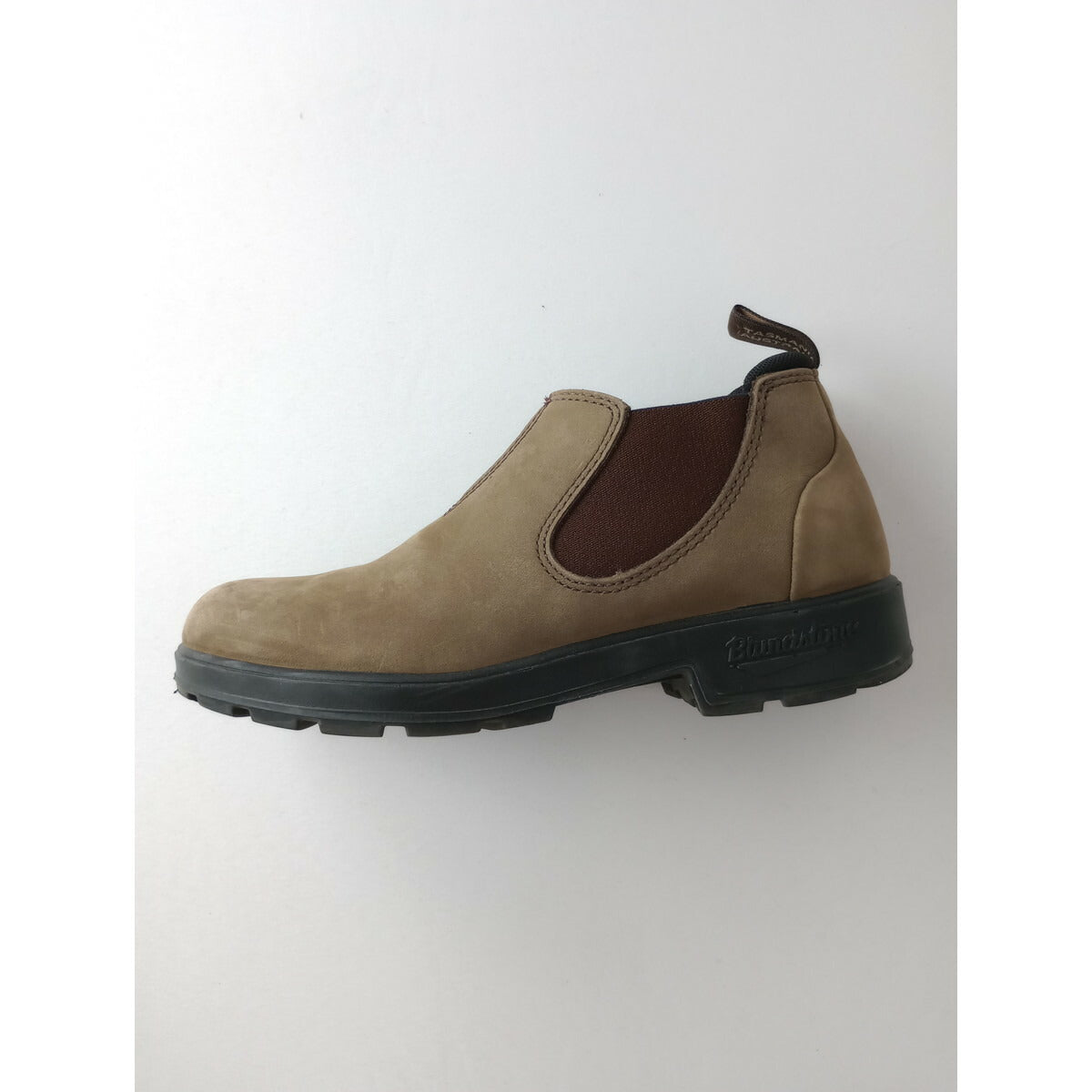 Blundstone ブランドストーン スエード レザー ローカット サイド ゴア ショート ブーツ ベージュ 24.5 5 靴【中古】