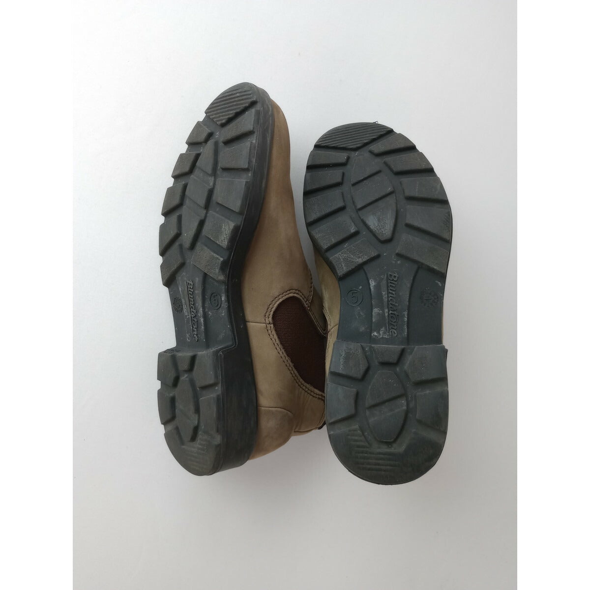 Blundstone ブランドストーン スエード レザー ローカット サイド ゴア ショート ブーツ ベージュ 24.5 5 靴【中古】