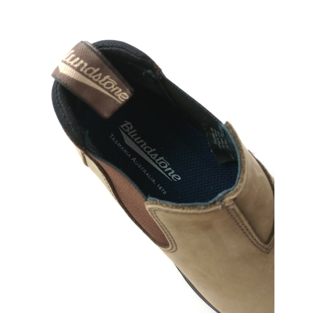 Blundstone ブランドストーン スエード レザー ローカット サイド ゴア ショート ブーツ ベージュ 24.5 5 靴【中古】