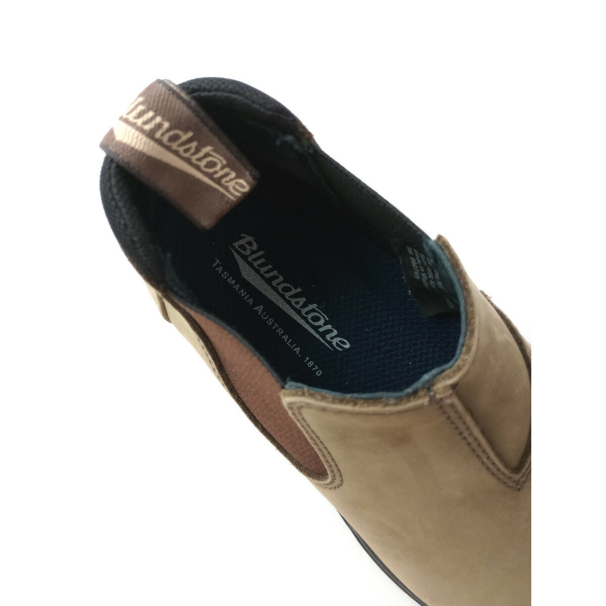 Blundstone ブランドストーン スエード レザー ローカット サイド ゴア ショート ブーツ ベージュ 24.5 5 靴【中古】