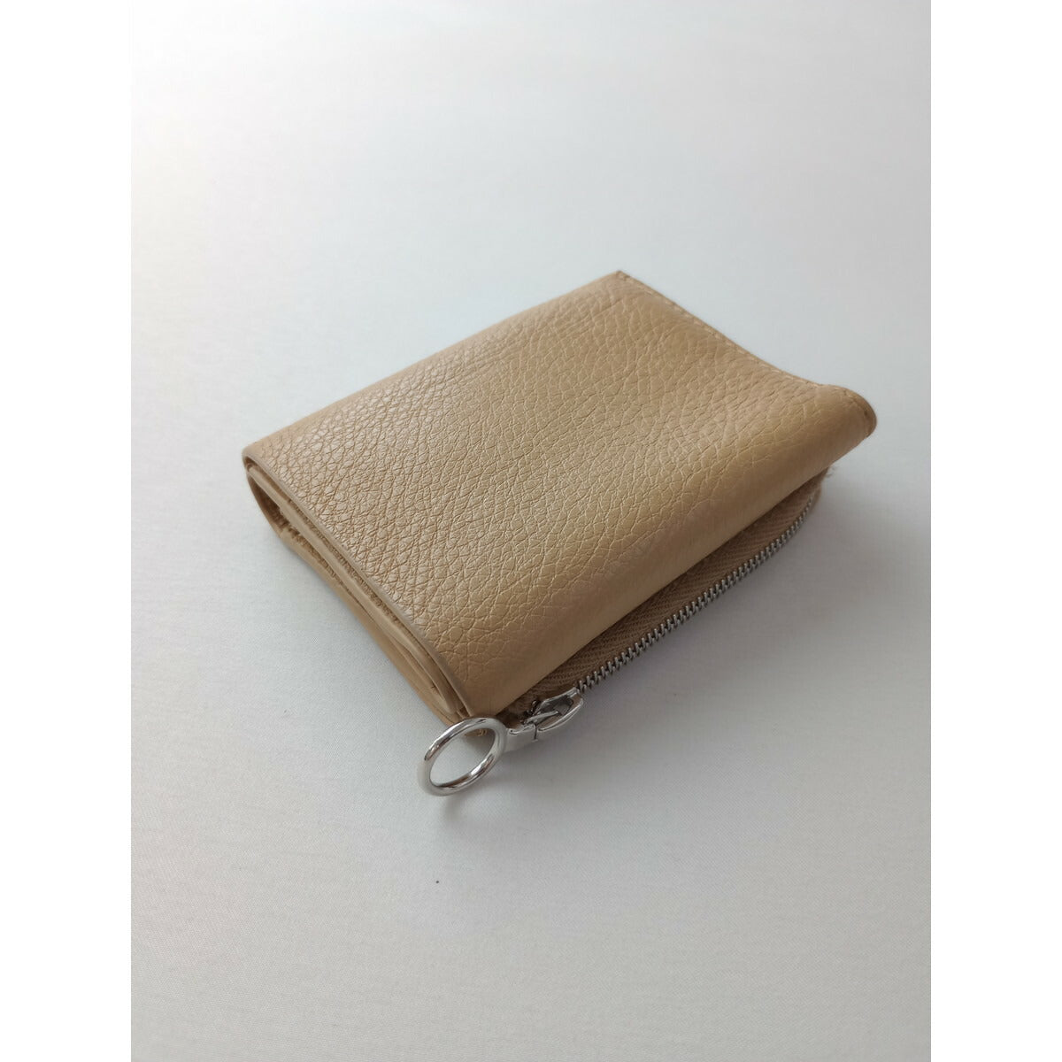 Aeta アエタ WALLET TYPE A MINI レザー ミニ ウォレット 財布 ベージュ【中古】