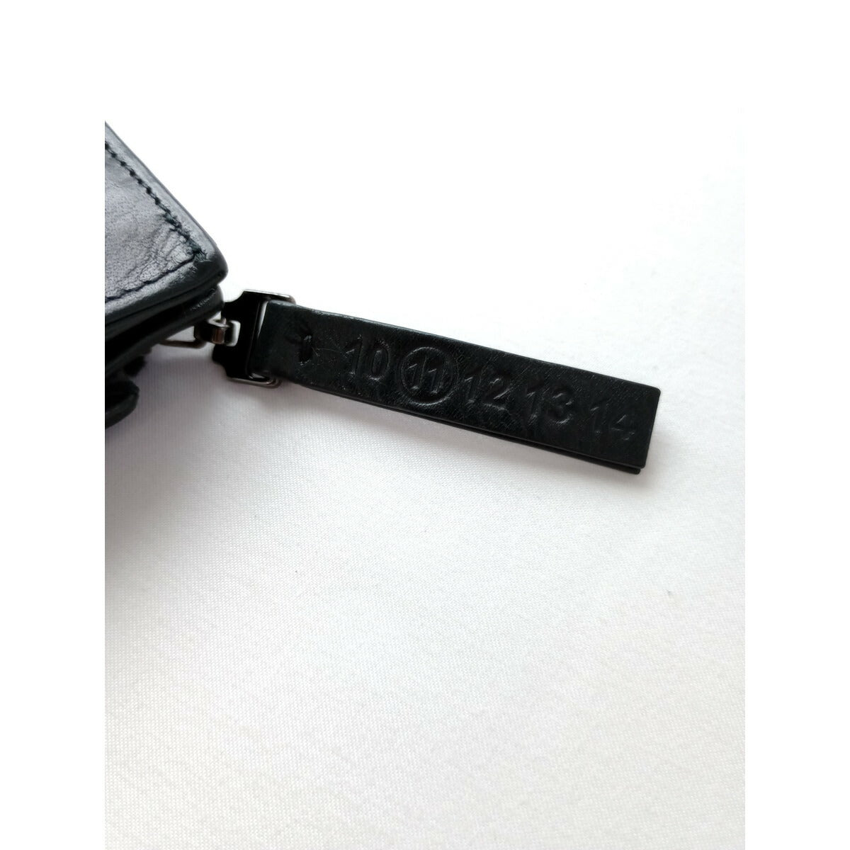 Maison Margiela メゾンマルジェラ 二つ折り 財布 ウォレット レザー ブラック【中古】