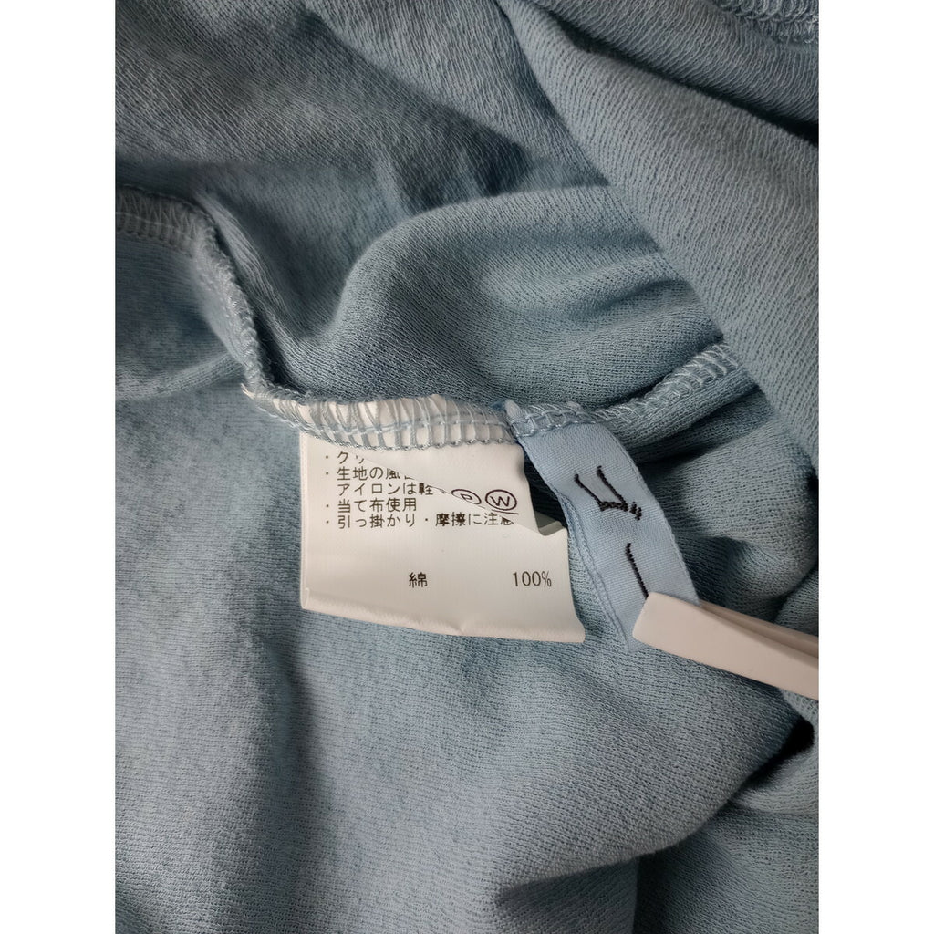 ゴーシュ 80/1 強撚 フライス 薄手 タートル ネック タンクトップ ノースリーブ トップス ブルー【中古】