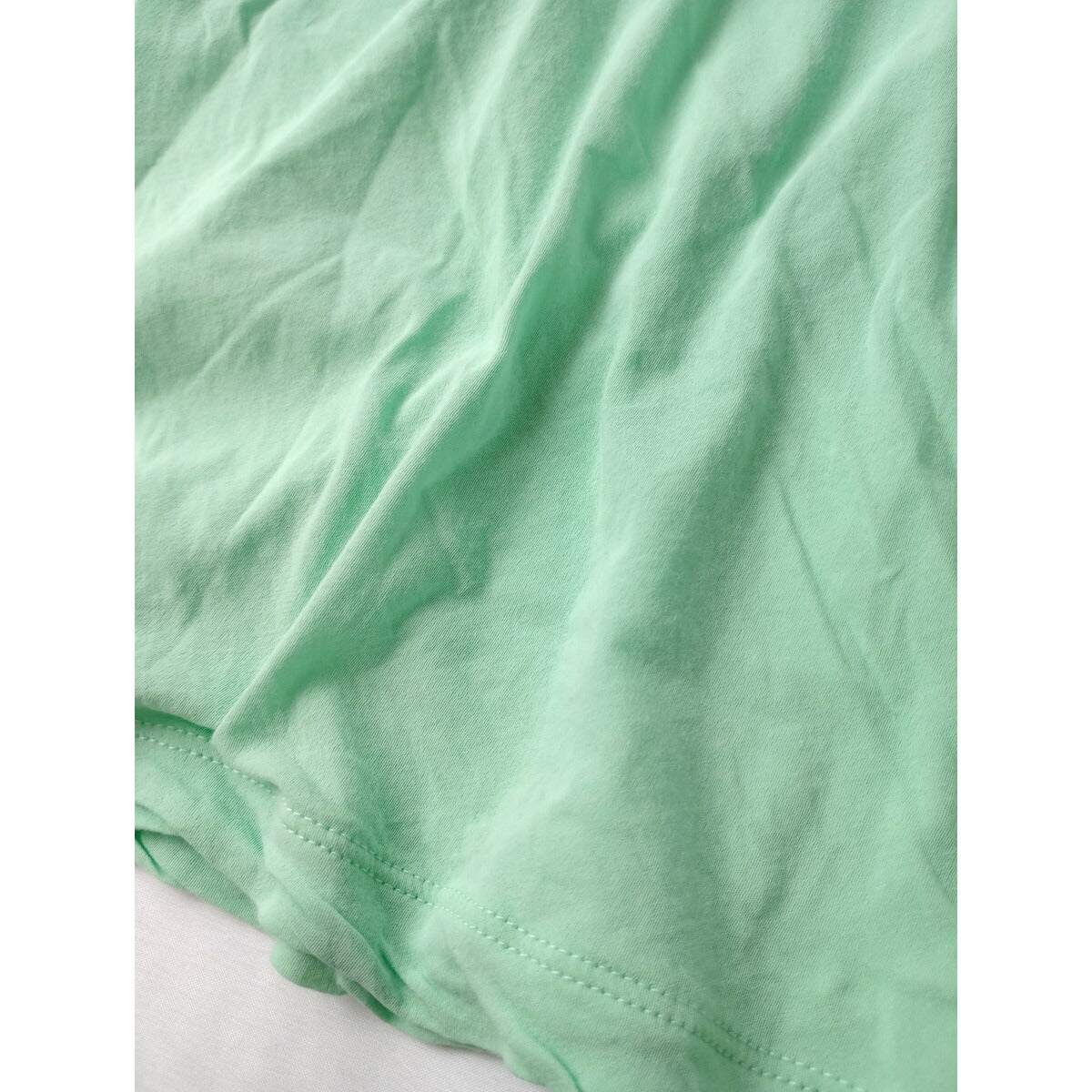 ALWEL オルウェル コットン 綿 100％ 半袖Tシャツ 半袖 カットソー トップス エメラルドグリーン【中古】