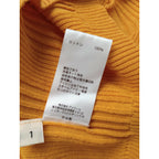 unfil アンフィル ハイツイスト コットン リブ 半袖 ニット プルオーバー トップス イエロー 1 (18M＋3855)【中古】