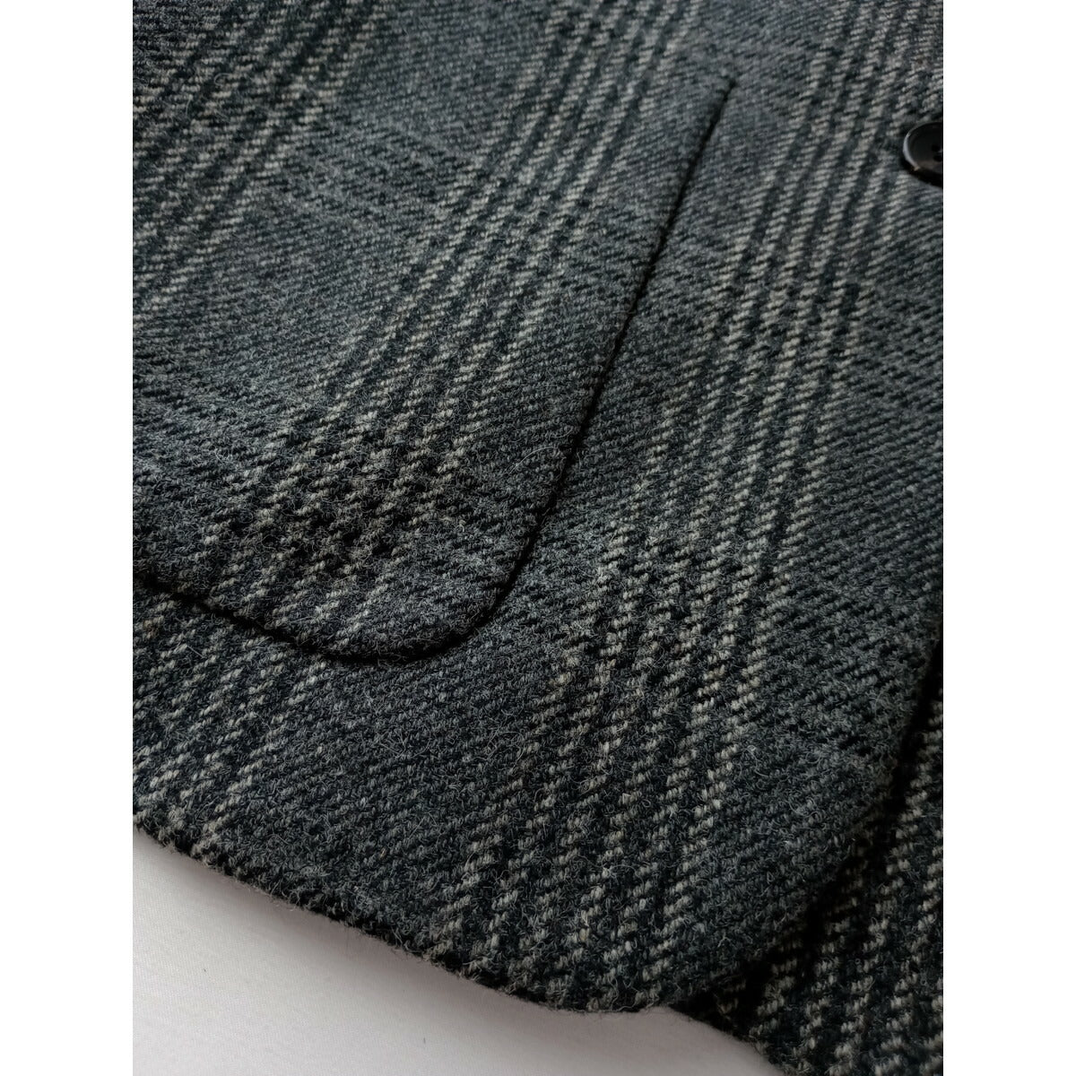 MARGARET HOWELL マーガレットハウエル LOVAT ウール 毛 100％ グレン チェック柄 テーラード ジャケット 長袖 グレー 2 (16M＋2583)【中古】
