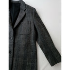 MARGARET HOWELL マーガレットハウエル LOVAT ウール 毛 100％ グレン チェック柄 テーラード ジャケット 長袖 グレー 2 【中古】