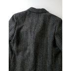 MARGARET HOWELL マーガレットハウエル LOVAT ウール 毛 100％ グレン チェック柄 テーラード ジャケット 長袖 グレー 2 【中古】