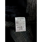 MARGARET HOWELL マーガレットハウエル LOVAT ウール 毛 100％ グレン チェック柄 テーラード ジャケット 長袖 グレー 2 【中古】