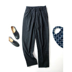 MARGARET HOWELL × FOX BROTHERS マーガレットハウエル フックスブラザーズ カシミヤ混 ウール パンツ グレー 1 (16M＋2598)【中古】