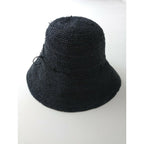ヘレンカミンスキー HELEN KAMINSKI ラフィア ハット 麦わら帽子 ネイビー (16M＋3800)【中古】