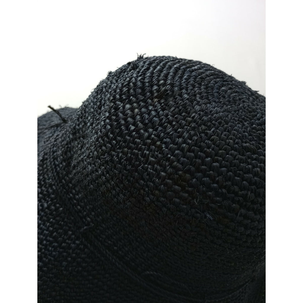 ヘレンカミンスキー HELEN KAMINSKI ラフィア ハット 麦わら帽子 ネイビー【中古】