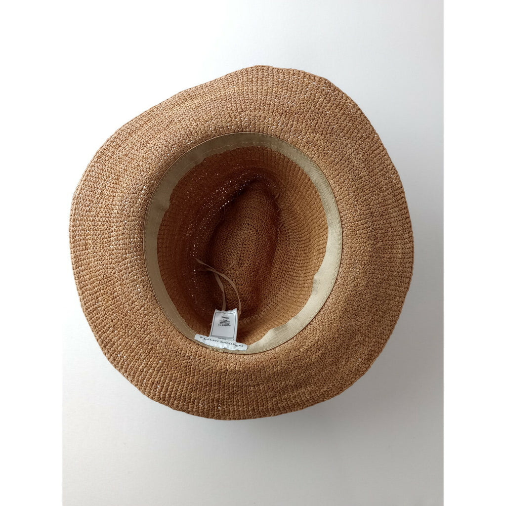 ヘレンカミンスキー HELEN KAMINSKI DESMONDA ラフィア ハット 帽子 ベージュ 麦わら帽子【中古】