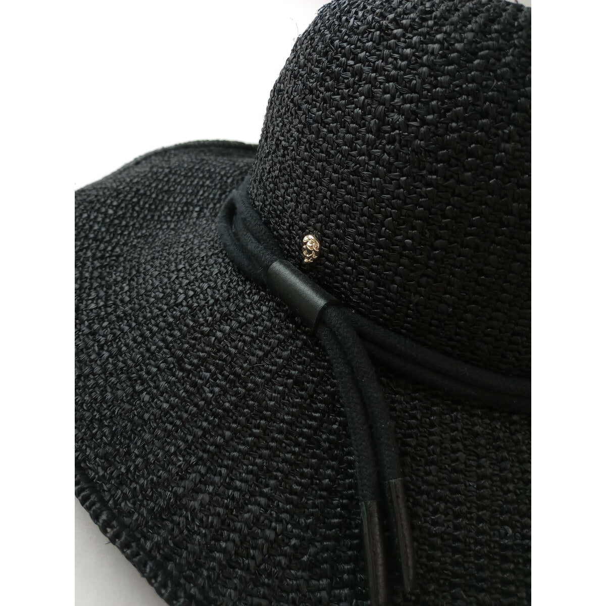 ヘレンカミンスキー HELEN KAMINSKI BILBAO WIDE BRIM ラフィア ハット 帽子 黒 ブラック【中古】