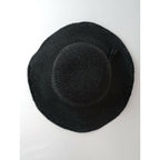 ヘレンカミンスキー HELEN KAMINSKI BILBAO WIDE BRIM ラフィア ハット 帽子 黒 ブラック (AM＋3802)【中古】