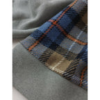 NATIVE VILLAGE ネイティブ ヴィレッジ 切り替え ブルゾン ジャケット ニット スウェット 長袖 トップス グレー チェック (15M＋0207)【中古】