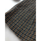 GASA ガサ ガンクラブ チェック 柄 ウール 毛 100％ ロング ワンピース ベージュ(24T＋0546)【中古】