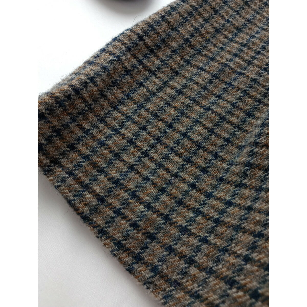 GASA ガサ ガンクラブ チェック 柄 ウール 毛 100％ ロング ワンピース ベージュ(24T＋0546)【中古】