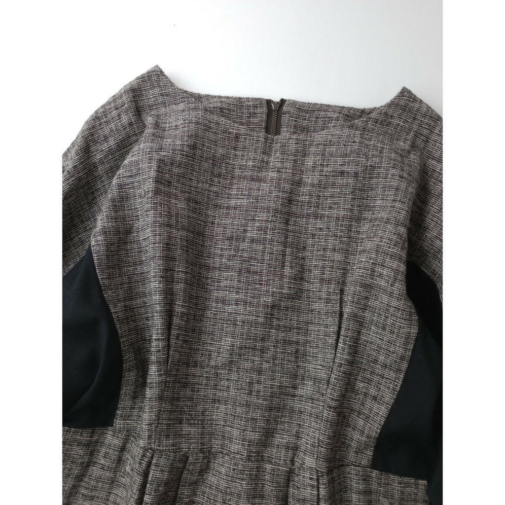 GASA ガサ 切り替え ドッキング ロング ワンピース 長袖(24T＋0561)【中古】